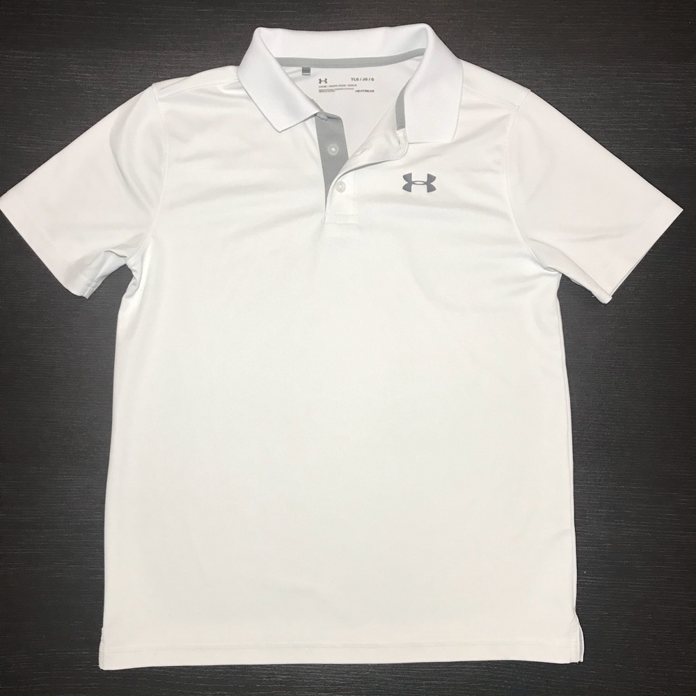 Under Armour white collared shirt